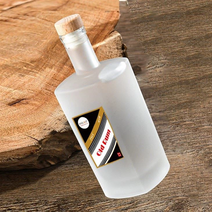 500ml Glass Rum Bottle With Cork